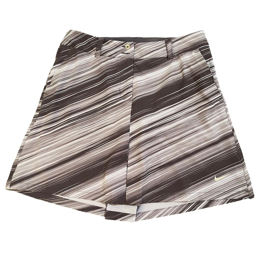 NIKE Golf Tour Performance Skirt with Shorts Gray & Purple Print Size 6 EUC